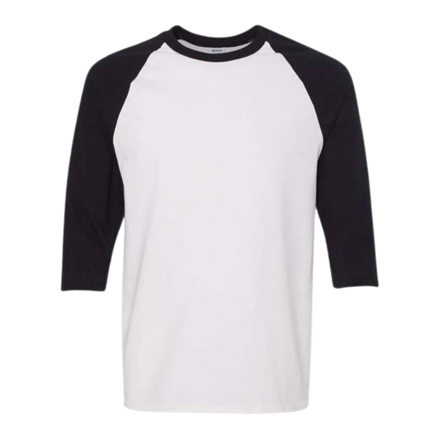 20260 Gildan 5700 Raglan white / black