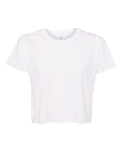 01018 Next Level Festival Crop Tee White